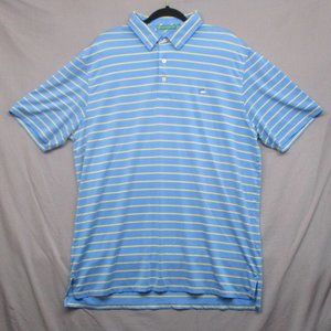 Southern Tide Polo T-Shirt Stripe Blue Men Size | XL